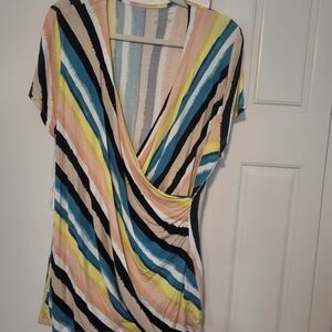 Lane Bryant Multicolor Striped Blouse
